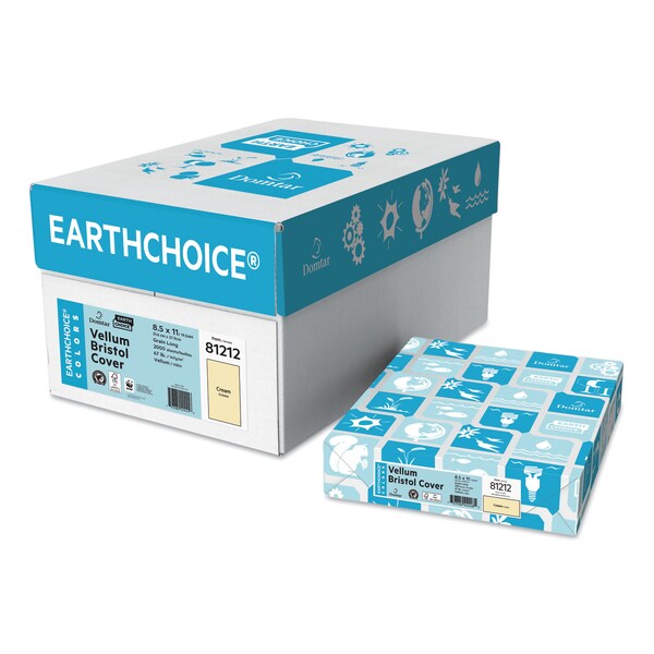 Domtar Cover Stock, 67 lb, 8.5 x 11, Cream, PK250 81212